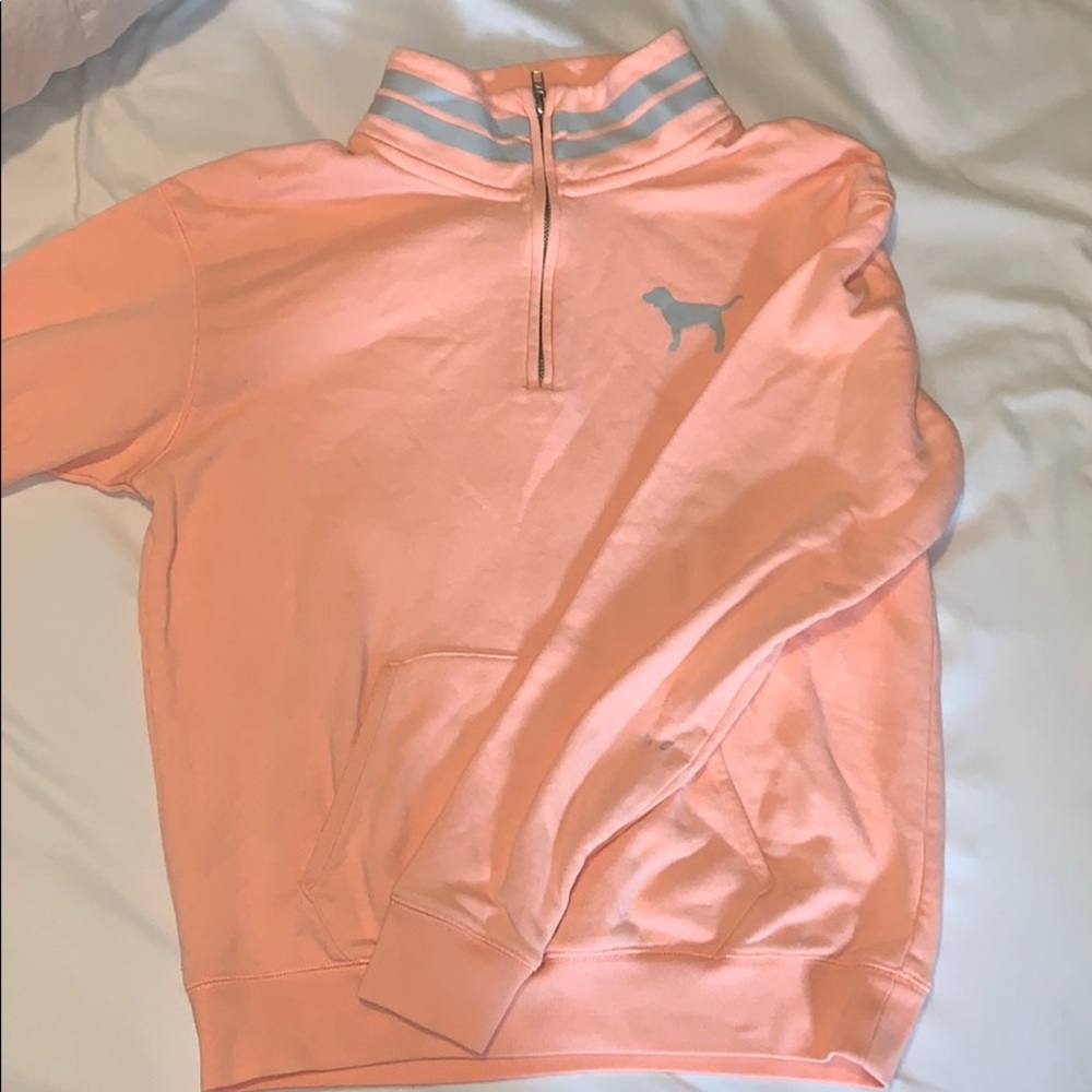 PINK VS QUARTER ZIP